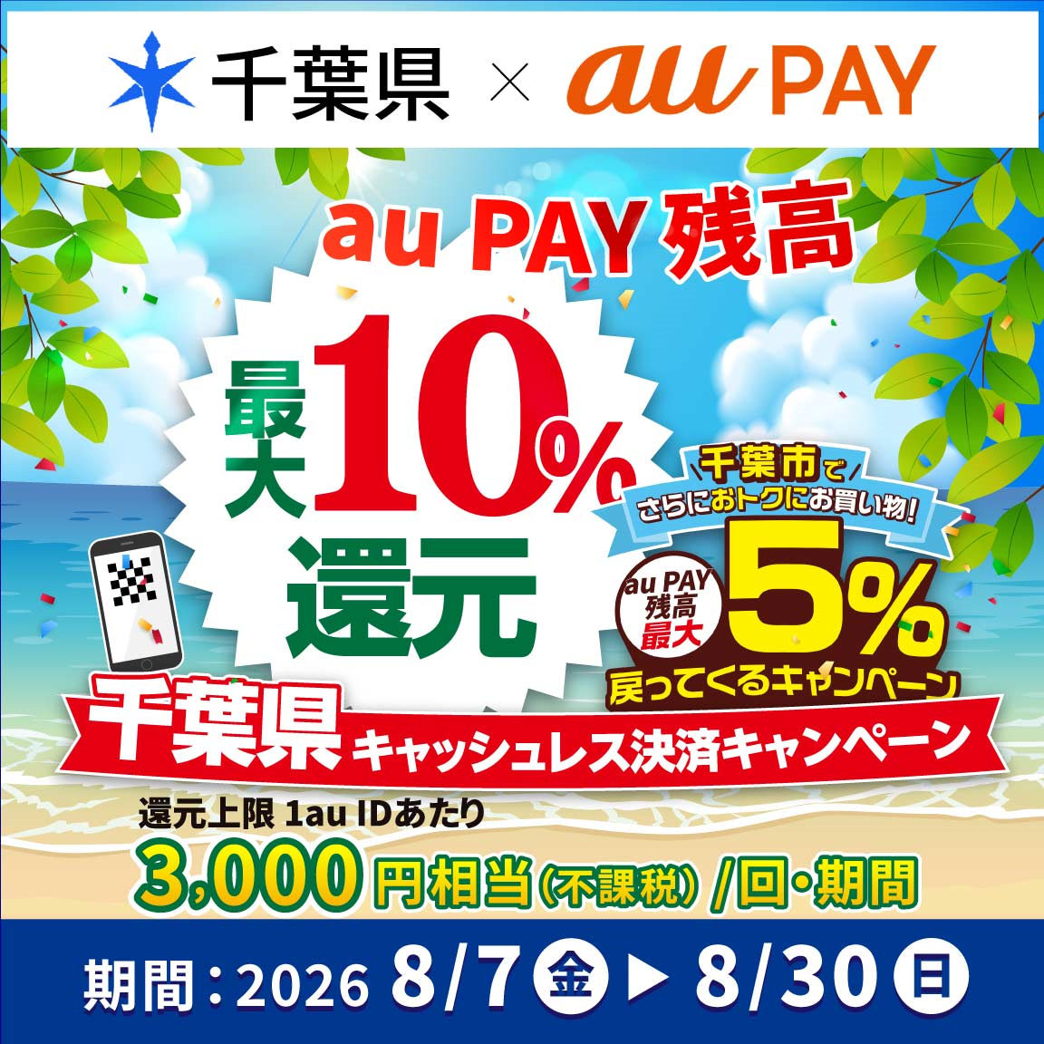 千葉県×au PAYキャンペーン