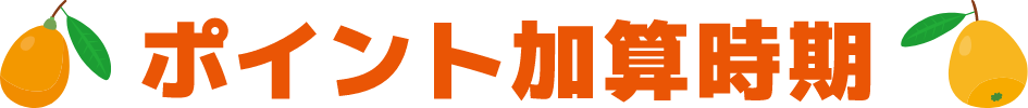 ポイント加算時期