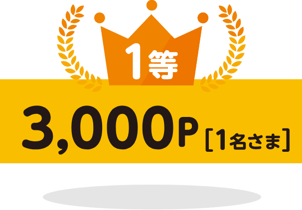 1等3,000P[1名さま]
