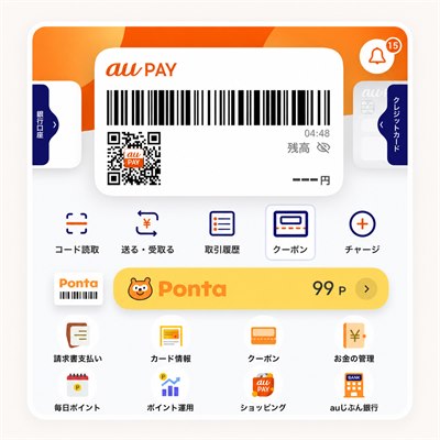 au PAY アプリのホーム画面