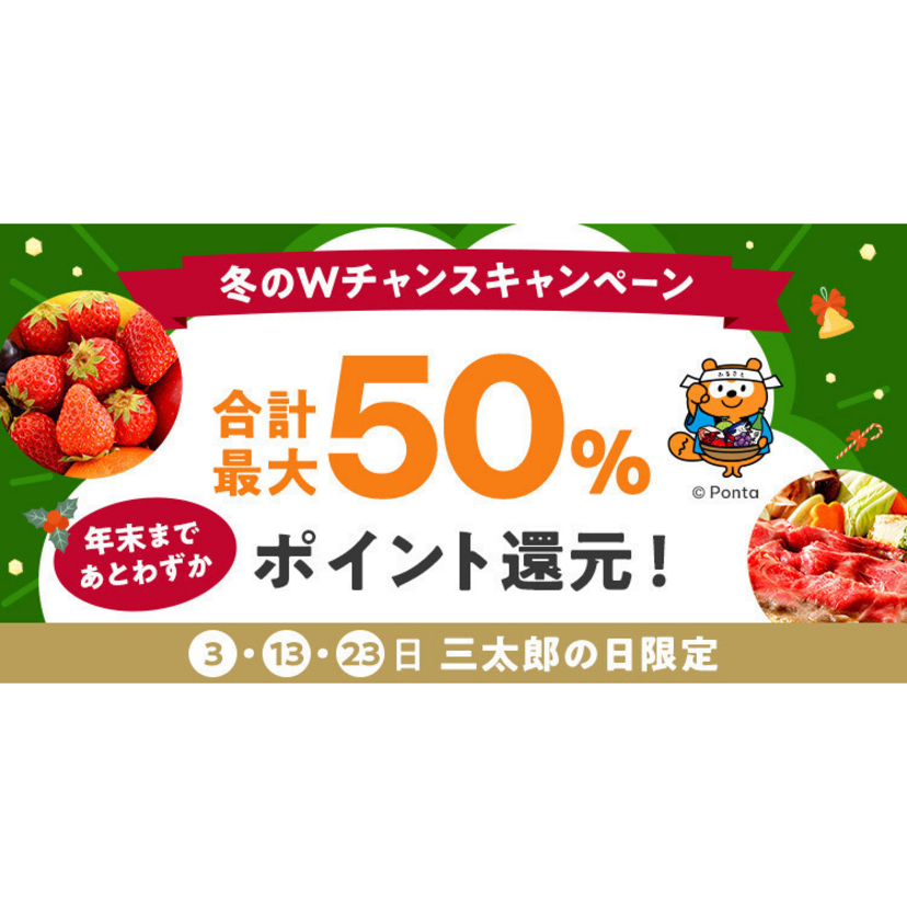 au PAY ふるさと納税、抽選で最大30%ポイント還元する「冬のWチャンスキャンペーン」を開催 