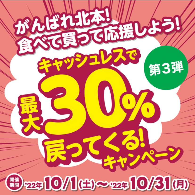 【自治体キャンペーン】埼玉県 北本市の対象店舗でau PAYを使うとお支払いの最大30％が戻ってくる（2022年10月1日～）